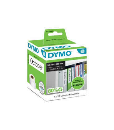 ETIQ.DYMO LW  59x190mm RL.110 LOMO ARCH.
