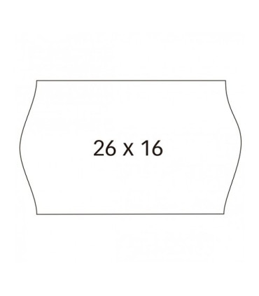 ETIQ.PRECIOS APLI PERM.ONDA 26x16 BLANCO