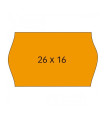 ETIQ.PRECIOS APLI REM.ONDA 26x16 NARANJA