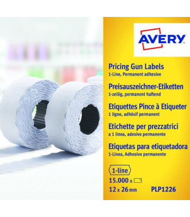 ETIQ.PRECIOS AVERY 26x12 BLANCO
