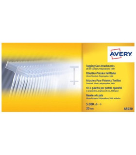 RECAMBIO AVERY NAVETE PLASTICO 20mm 5000