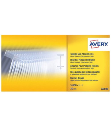 RECAMBIO AVERY NAVETE PLASTICO 20mm 5000