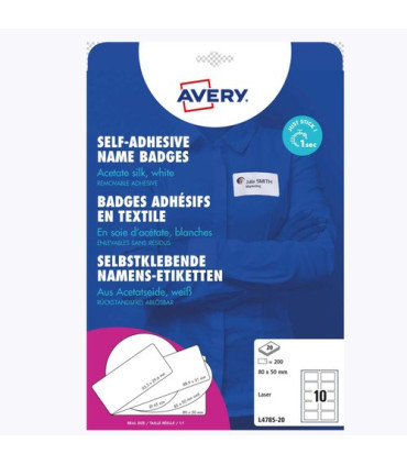 ETIQUETAS AVERY IDENTIFIC. 80x50 200 ud.