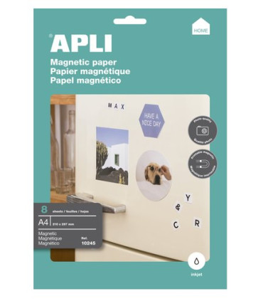 ETIQUETAS APLI  A4 IMANTADAS 10245 8UDS