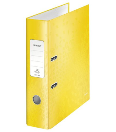 ARCHIVADOR LEITZ WOW A4 180º 80mm AMARIL