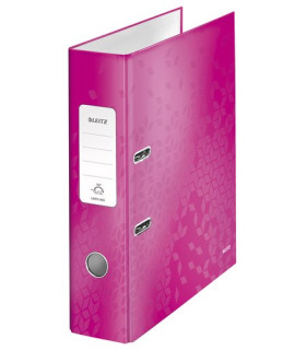 ARCHIVADOR LEITZ WOW A4 180º 80mm FUCSIA