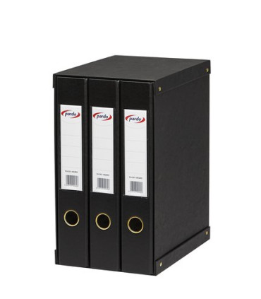 MODULO ARCHIVAD.PARDO FOR.PVC 3 Fº NEGRO